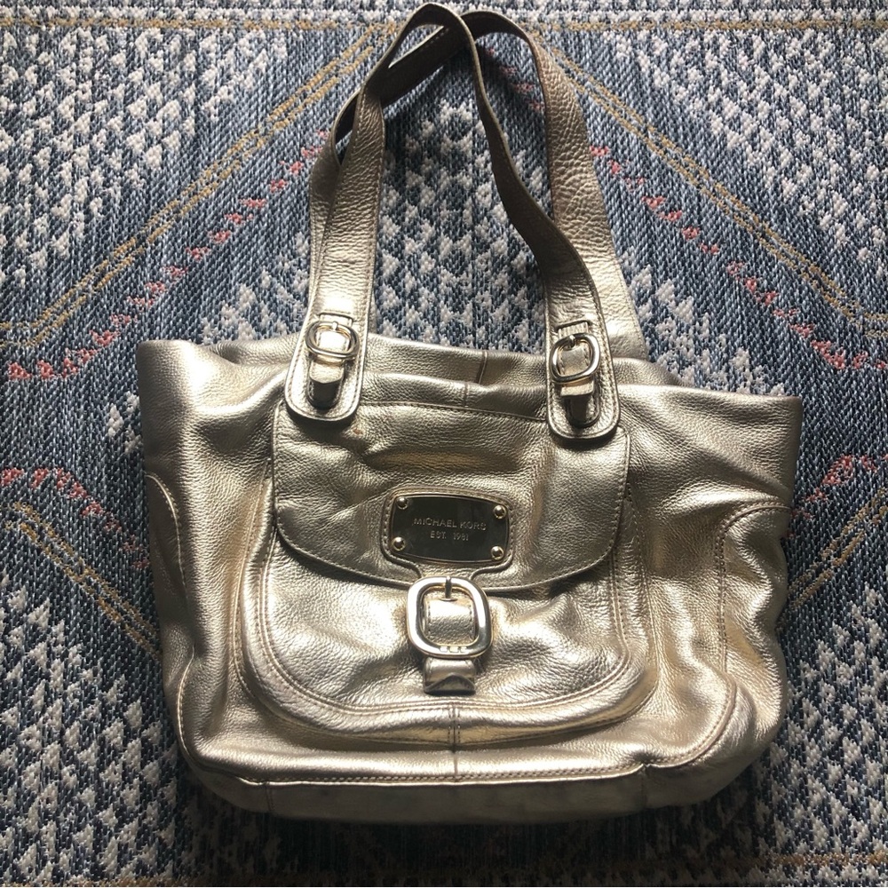 Michael Kors Metallic Tote Bag